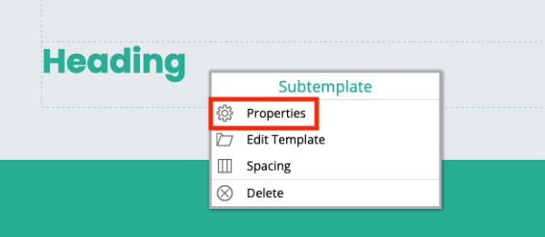 right click menu with Properties highlighted