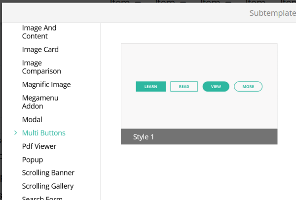 multi buttons template