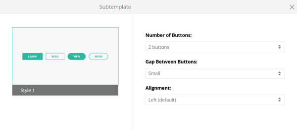 multi buttons template options