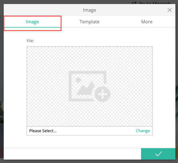 Select image from the gallery