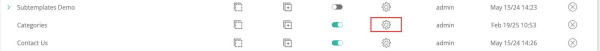 page settings icon