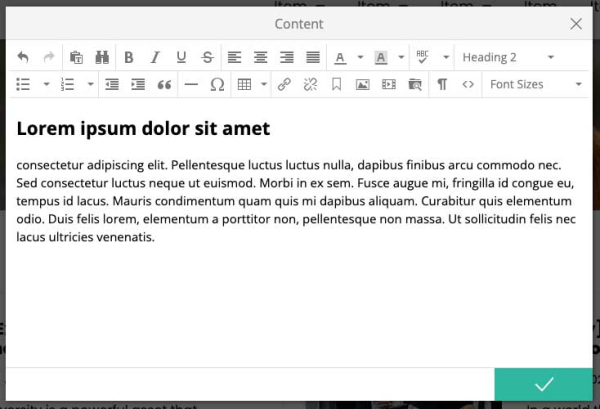 content editor